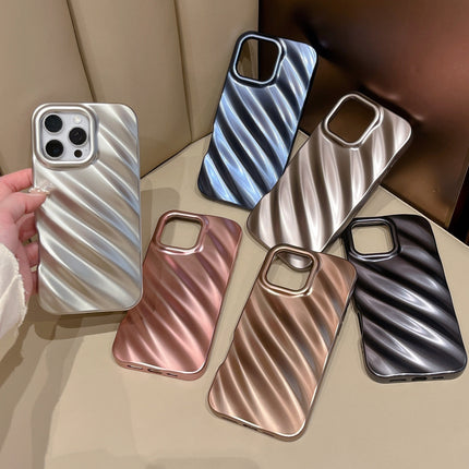 Matte Plating Shell Water Ripple Applicable Mobile Phone Soft Case