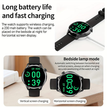 GUHUAVMI 2024 New Men's Sports Smart Watch GPS Track NFC Voice Assistant Wireless Call Smart Watch 1.53-inch AMOLED 360 * 360 HD Screen Watch GT4.
