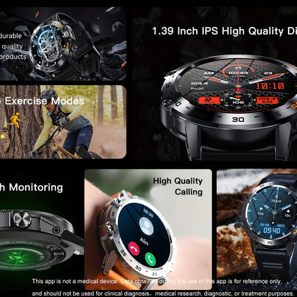 LIGE HD Smart Watch - Stylish Wrist Watches for Women Men with Wireless Call, 1.39" High-Definition Display, Multi-Sports Modes, Information Alerts, Sedentary Reminders, Music Control, Sports Pedometer, and Heart Rate Monitor