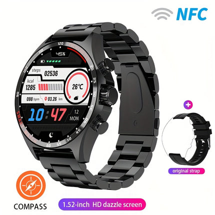 Top Brand Fashion Smart Watch For Women 1.52 Inch HD Screen 50+ Sports Modes Altitude Calendar Call Reminder Music Exercise Message Notification Mileage Record Watch for Women & Men