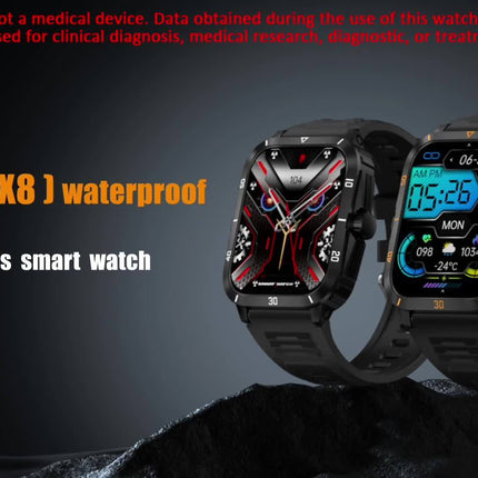1pc Smart Watch, 1.96" HD Screen Voice Calling 430mHA Large Battery Watch, 100+Sport Mode Smart Bracelet, 3ATM Swimming Waterproof Smart Watch For Android And IPhone, Best Gifts