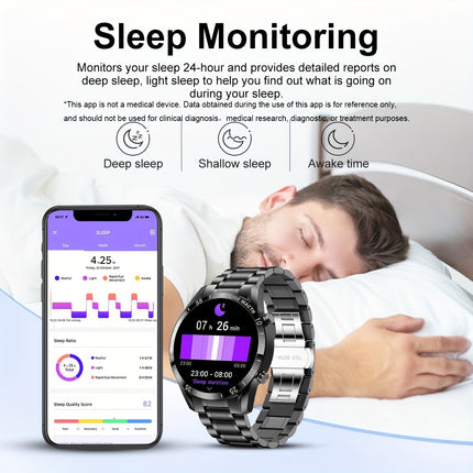 LIGE Smart Watch (Wireless Call) For Women Men, 1.39" HD Display, Multi Sports Modes, Information Alerts, Music Control, Sleep Monitoring, Sports Pedometer Watch For Android IOS