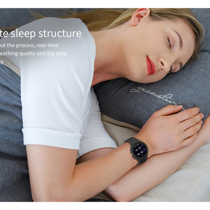 Fashion Smart Watch For Women 2024 New Arrivals 1.2Inch Round Screen Ladies Wristwatches Outdoor Exercise Fitness Tracker Multiple Sports Mode Steps Calories Sleep Monitoring Music Control Message Push Wireless Call Smartwatc