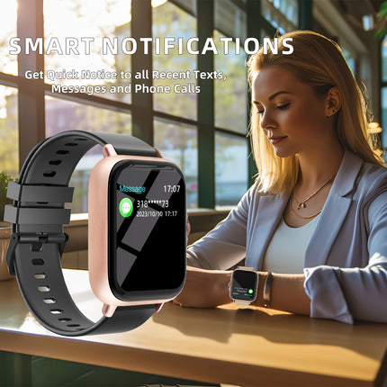 Multifunctional Sports Smart Watch For Men & Women, 1.83'' Full Touch Screen With Wireless Calling & Messaging, Pedometer, Android-Compatible, Casual Style, Gift Idea