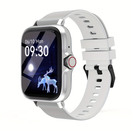 Multifunctional Sports Smart Watch For Men & Women, 1.83'' Full Touch Screen With Wireless Calling & Messaging, Pedometer, Android-Compatible, Casual Style, Gift Idea