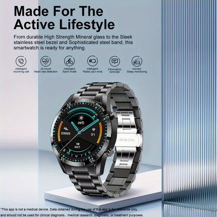 LIGE Smart Watch (Wireless Call) For Women Men, 1.39" HD Display, Multi Sports Modes, Information Alerts, Music Control, Sleep Monitoring, Sports Pedometer Watch For Android IOS