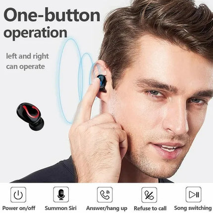Bluetooth 5.1 Headset TWS Wireless Earphones Mini Earbuds Stereo Headphones IPX7