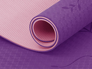 Good Nite 6mm TPE Yoga Mat - Non-Slip with Alignment Lines for Pilates, Fitness & Gym, Includes Strap (183x61cm)
