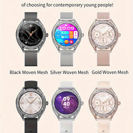 Smart Watch (Answer/Make Call), 128"AMOLED High-definition Color Screen, IP67 Waterproof/ Calculator/ Engineering Test Mode & Shipping Mode/Do Not Disturb Mode/Battery Saver Mode Fitness Watches for Women & Men