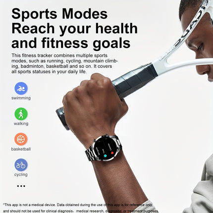 LIGE Smart Watch (Wireless Call) For Women Men, 1.39" HD Display, Multi Sports Modes, Information Alerts, Music Control, Sleep Monitoring, Sports Pedometer Watch For Android IOS