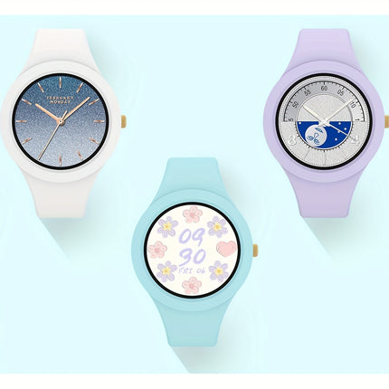 Fashion Smart Watch For Women 2024 New Arrivals 1.2Inch Round Screen Ladies Wristwatches Outdoor Exercise Fitness Tracker Multiple Sports Mode Steps Calories Sleep Monitoring Music Control Message Push Wireless Call Smartwatc