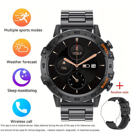 LIGE HD Smart Watch - Stylish Wrist Watches for Women Men with Wireless Call, 1.39" High-Definition Display, Multi-Sports Modes, Information Alerts, Sedentary Reminders, Music Control, Sports Pedometer, and Heart Rate Monitor