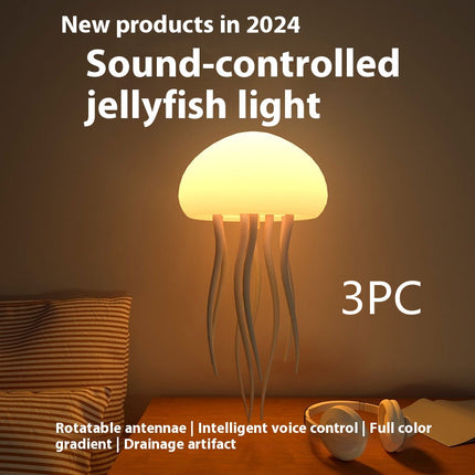 Jellyfish Mood Lamp – LED Night Light, Portable, Smart Decoration