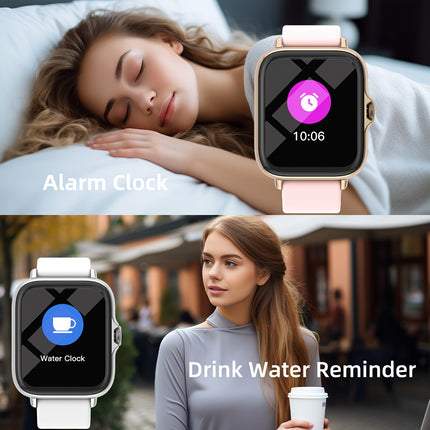 Multifunctional Sports Smart Watch For Men & Women, 1.83'' Full Touch Screen With Wireless Calling & Messaging, Pedometer, Android-Compatible, Casual Style, Gift Idea