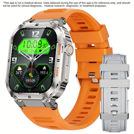 LIGE Smart Watch Wireless Call For Women Men, 1.96" HD Display, Multi Sports Modes, Voice Assistant, Weather Forecast, Calorie Monitoring, Sports Pedometer Watch For Android IOS