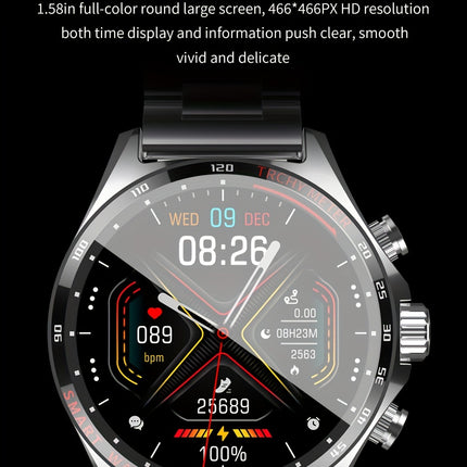 Top Brand Fashion Smart Watch For Women 1.52 Inch HD Screen 50+ Sports Modes Altitude Calendar Call Reminder Music Exercise Message Notification Mileage Record Watch for Women & Men