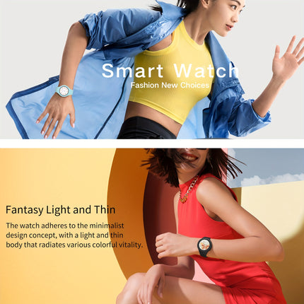 Fashion Smart Watch For Women 2024 New Arrivals 1.2Inch Round Screen Ladies Wristwatches Outdoor Exercise Fitness Tracker Multiple Sports Mode Steps Calories Sleep Monitoring Music Control Message Push Wireless Call Smartwatc