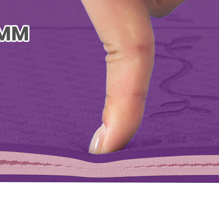 Good Nite 6mm TPE Yoga Mat - Non-Slip with Alignment Lines for Pilates, Fitness & Gym, Includes Strap (183x61cm)