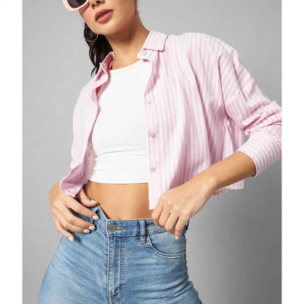 Shirt Casual shirt Woman Allseason Made in Cina Daily Various Colors Standard StripedSUP02-5369-10372-10188