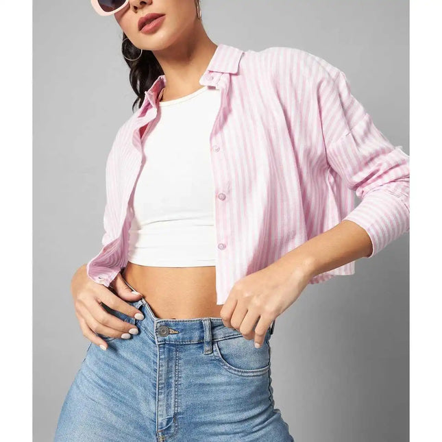 Shirt Casual shirt Woman Allseason Made in Cina Daily Various Colors Standard StripedSUP02-5369-10372-10188
