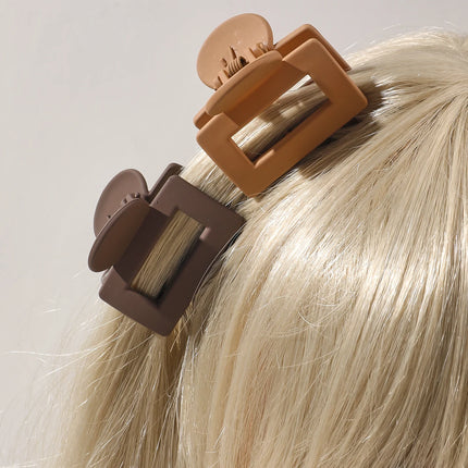 4 Pack Medium Small Hair Clips for Women, Claw Clips for Thick Thin Hair, Strong Hold Square Jaw Clips