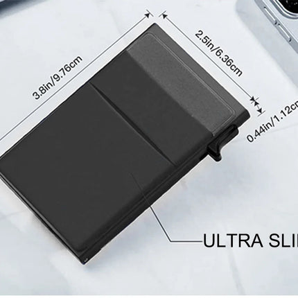 Rfid Credit Card Holder Men Thin Slim Mini Minimalist Wallets Luxury Metal Bank ID Cardholer Case Wallet for Men Carteras Choice