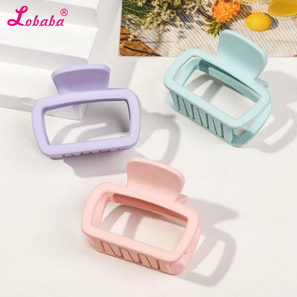 4 Pack Medium Small Hair Clips for Women, Claw Clips for Thick Thin Hair, Strong Hold Square Jaw Clips