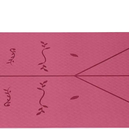 Good Nite 6mm TPE Yoga Mat - Non-Slip with Alignment Lines for Pilates, Fitness & Gym, Includes Strap (183x61cm)