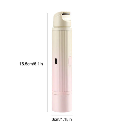 2in1 Electric Razors for Women Bikini Trimmer Facial Mustache Shavers for Ladies Body Underarms Legs Portable Painless Epilator