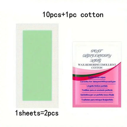 10/20/30/50 Pcs Depilatory Wax Strips For Hair Removal Wax Paper Cold Wax Strips Paper For Face Neck Arm Leg Body Beauty Tools