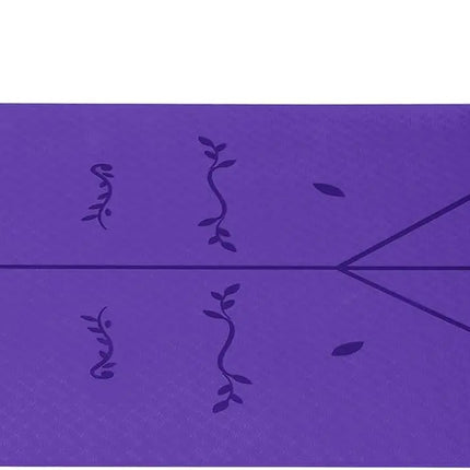Good Nite 6mm TPE Yoga Mat - Non-Slip with Alignment Lines for Pilates, Fitness & Gym, Includes Strap (183x61cm)