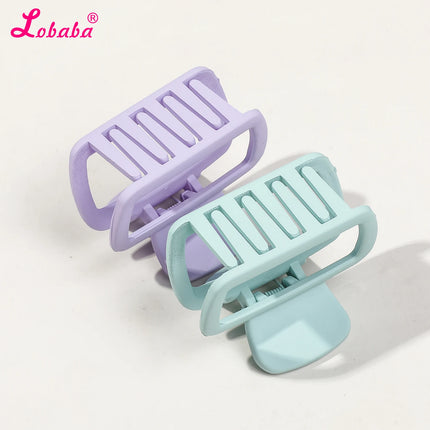 4 Pack Medium Small Hair Clips for Women, Claw Clips for Thick Thin Hair, Strong Hold Square Jaw Clips