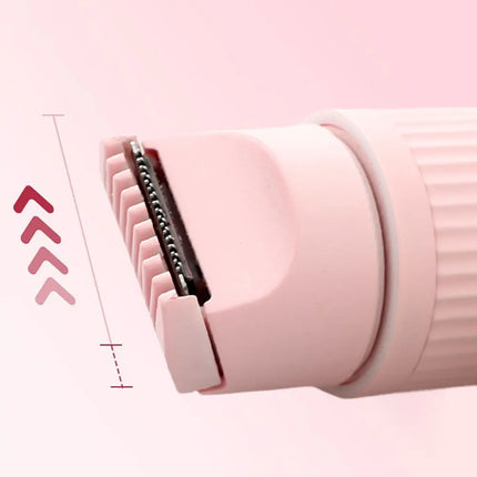 2in1 Electric Razors for Women Bikini Trimmer Facial Mustache Shavers for Ladies Body Underarms Legs Portable Painless Epilator