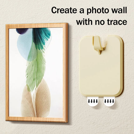 1/10Pcs Picture Frame Hook Punch-free Self-Adhesive Wall Adhesive Hooks Strong Adhesive Seamless Wall Hanging Organizer