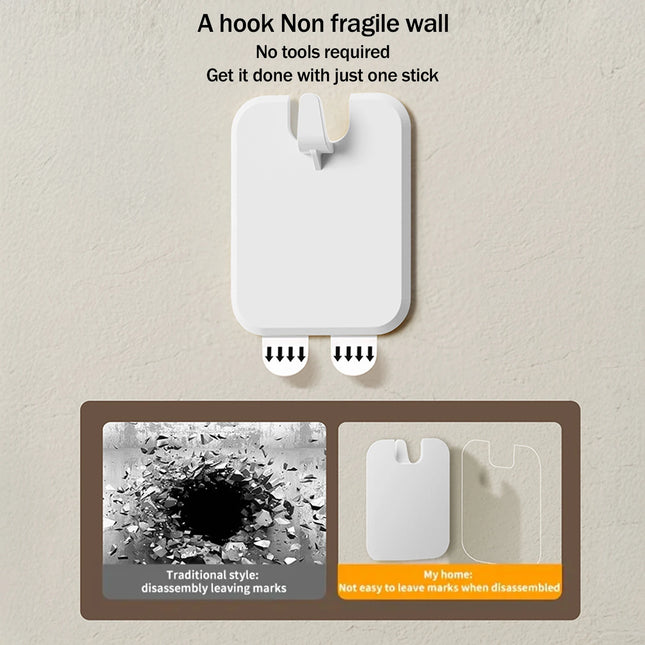 1/10Pcs Picture Frame Hook Punch-free Self-Adhesive Wall Adhesive Hooks Strong Adhesive Seamless Wall Hanging Organizer