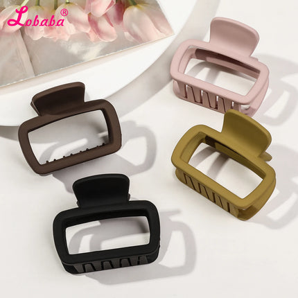 4 Pack Medium Small Hair Clips for Women, Claw Clips for Thick Thin Hair, Strong Hold Square Jaw Clips