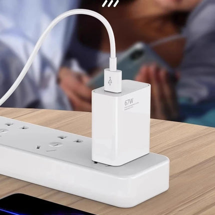 Xiaomi 67W USB Fast Charger For Xiaomi 14 13 12 11 10 Ultra Redmi Note 12T 13 Pro Turbo Quick Charge Type C USB Charging Cable
