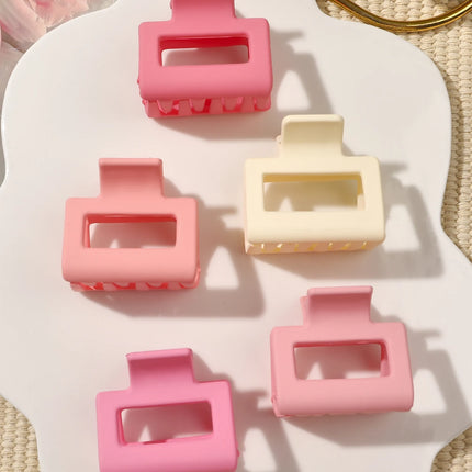 4 Pack Medium Small Hair Clips for Women, Claw Clips for Thick Thin Hair, Strong Hold Square Jaw Clips