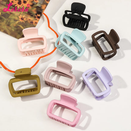 4 Pack Medium Small Hair Clips for Women, Claw Clips for Thick Thin Hair, Strong Hold Square Jaw Clips