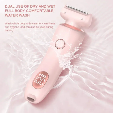 Electric Razors for Women 2 In 1 Bikini Trimmer Face Shavers Hair Removal for Underarms Legs Ladies Body Trimmer IPX7 Waterproof