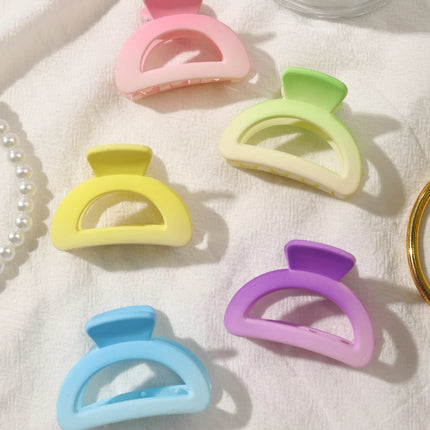 4 Pack Medium Small Hair Clips for Women, Claw Clips for Thick Thin Hair, Strong Hold Square Jaw Clips