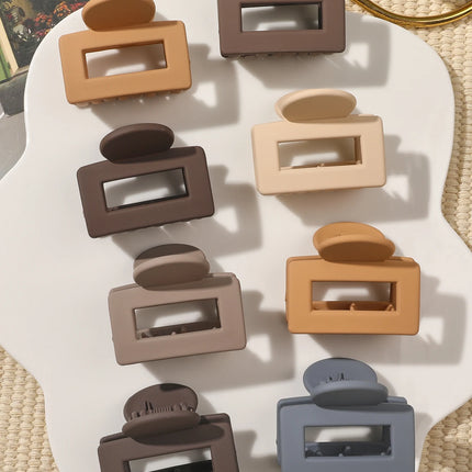 4 Pack Medium Small Hair Clips for Women, Claw Clips for Thick Thin Hair, Strong Hold Square Jaw Clips