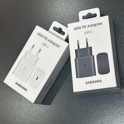 Samsung 45W PD Charger Super Fast Charging For Galaxy S25 Ultra Plus S24 S23 S22 A56 A55 A36 EU Adapter 5A Type C Cable