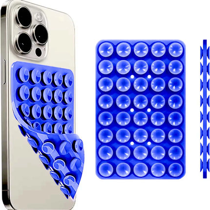 Silicone Suction Cup Phone Case Mount Double Sided Hands-Free Strong Grip Holder for Selfies and Videos for iPhone Android