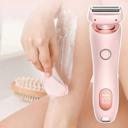 Electric Razors for Women 2 In 1 Bikini Trimmer Face Shavers Hair Removal for Underarms Legs Ladies Body Trimmer IPX7 Waterproof