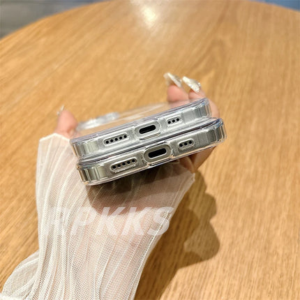 Crystal HD Transparent For Magsafe Magnetic Wireless Charge Case For iphone 11 12 13 14 15 16 Pro Max XR X S 7 8 Plus Hard Cover