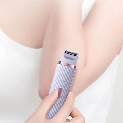 2in1 Electric Razors for Women Bikini Trimmer Facial Mustache Shavers for Ladies Body Underarms Legs Portable Painless Epilator