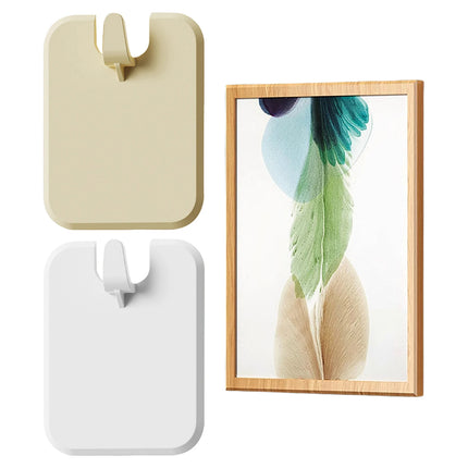 1/10Pcs Picture Frame Hook Punch-free Self-Adhesive Wall Adhesive Hooks Strong Adhesive Seamless Wall Hanging Organizer