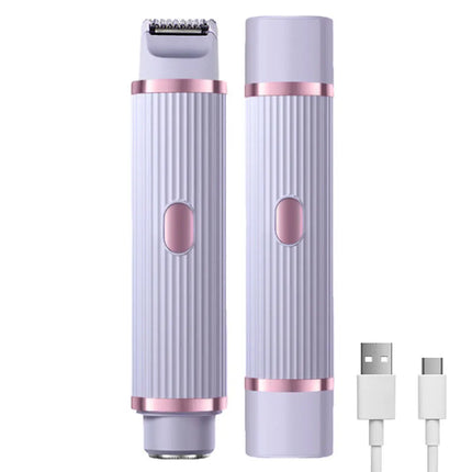 2in1 Electric Razors for Women Bikini Trimmer Facial Mustache Shavers for Ladies Body Underarms Legs Portable Painless Epilator