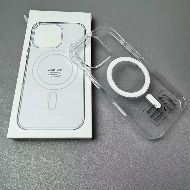 Original Animation Magnetic Case for iPhone 16 15 14 13 12 Pro Max Transparent Hard PC Cases For Magsafe Wireless Charge Cover